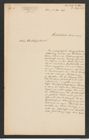 k.k. naturhistorisches Hofmuseum, Intendanzakten 1885-1896 (Hauer), Aktenzahl Z.202/1887, Seite 1